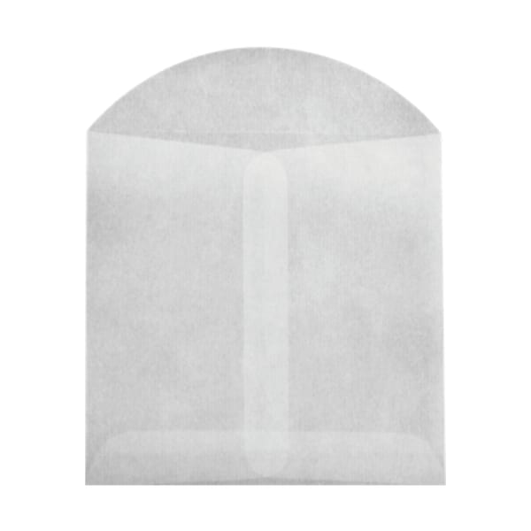 LUX Open-End Envelopes, 3 3/4in x 4 3/4in, Flap Closure, Glassine, Pack Of 50