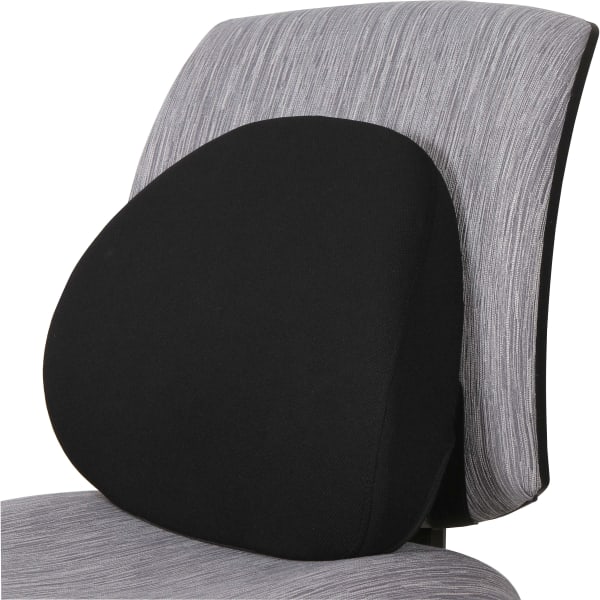 Lorell Ergo Fabric Lumbar Back Support, Black