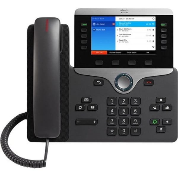 Cisco IP Phone 8851 - VoIP phone - SIP, RTCP, RTP, SRTP, SDP - 5 lines