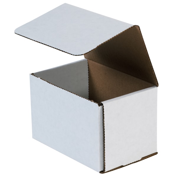 Partners Brand 10in Corrugated Mailers, 5inH x 8inW x 10inD, White, Pack Of 50