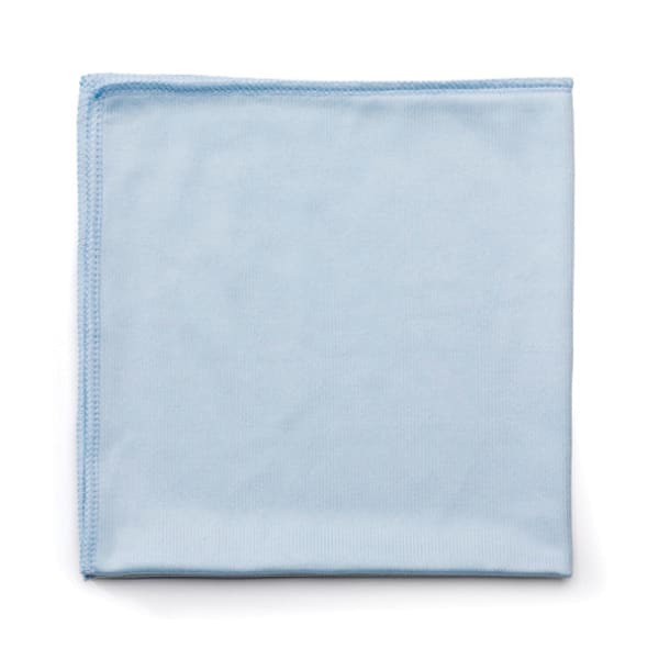 Hygen Microfiber Glass And Mirror Cloth, 16in x 16in, Blue, Carton Of 12