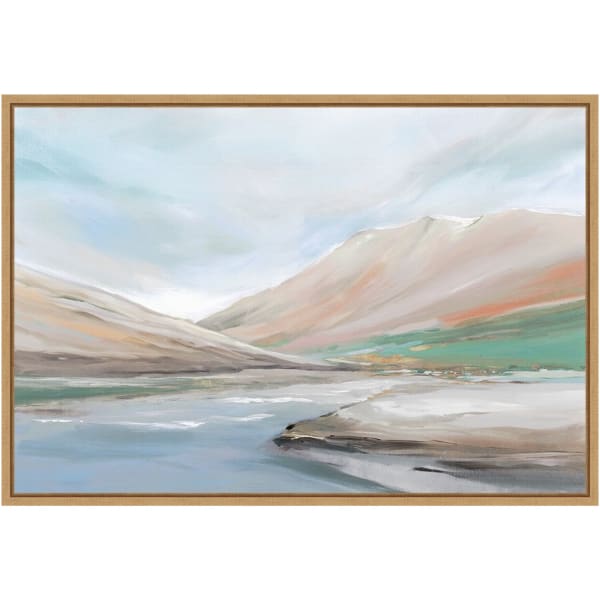 Amanti Art Royal Hills by Isabelle Z Framed Canvas Wall Art Print, 23in x 16in, Maple