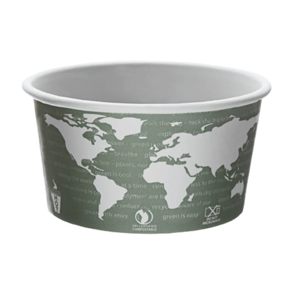 Eco-Products Disposable Soup Containers, 12 Oz, Green, Pack Of 500 Containers