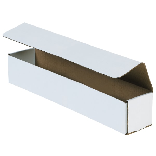 Partners Brand 18in Corrugated Mailers, 4inH x 4inW x 18inD, White, Pack Of 50