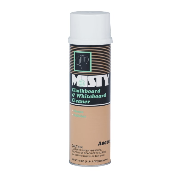 MISTY Chalkboard/Whiteboard Cleaner - For Whiteboard - 19 fl oz (0.6 quart) - Sassafrass Scent - 12 / Carton - Non Ammoniated - White
