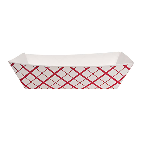 Southern Champion Paper Food Baskets, 3 lb capacity, Red/White checkerboard pattern, 500 baskets per Case, Sold by the Case