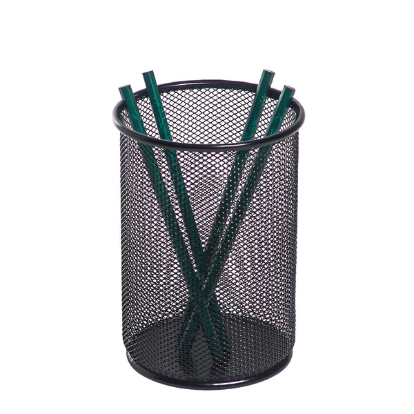 Office Depot Brand Mesh Jumbo Pencil Holder, Black