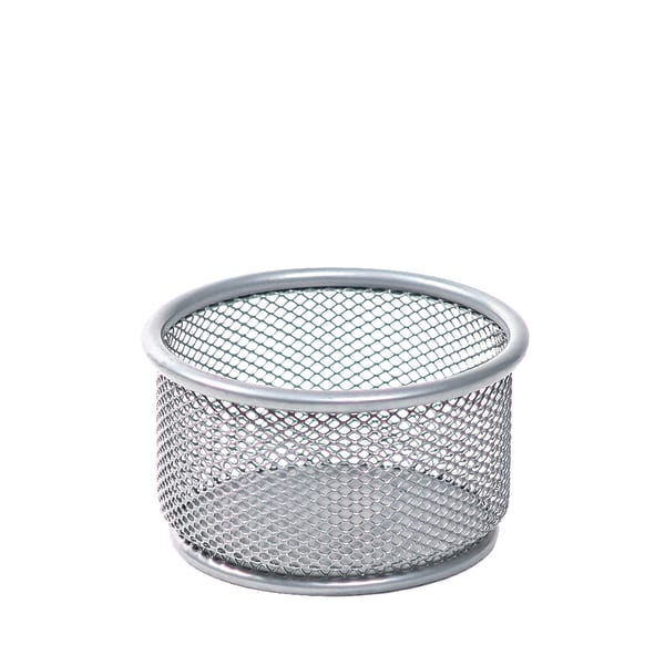 Office Depot Brand Mesh Paper Clip Holder, Silver