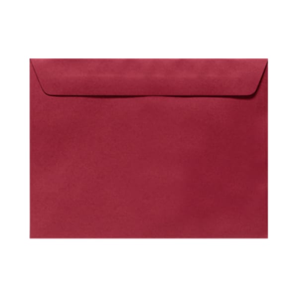 LUX Booklet 6in x 9in Envelopes, Gummed Seal, Garnet Red, Pack Of 250