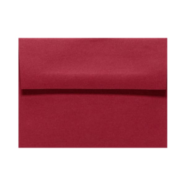 LUX Invitation Envelopes, A2, Peel & Press Closure, Garnet Red, Pack Of 50