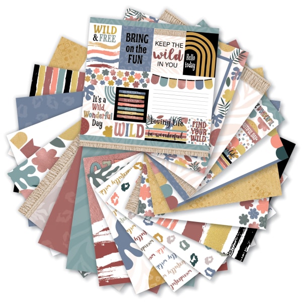 Teacher Created Resources Wonderfully Wild Project Paper, 12in x 12in, Multicolor, Pack Of 80 Sheets