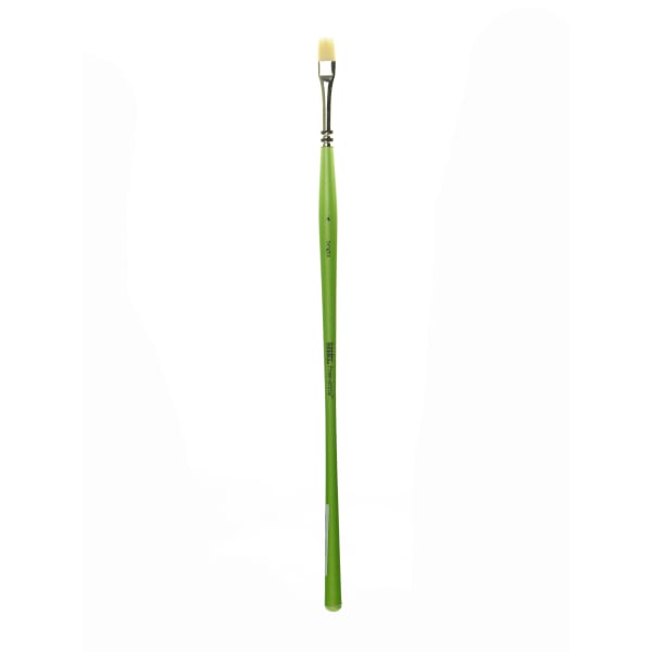 Liquitex Free-Style Detail Paint Brush, Synthetic, Size 4, Bright Bristle, Green