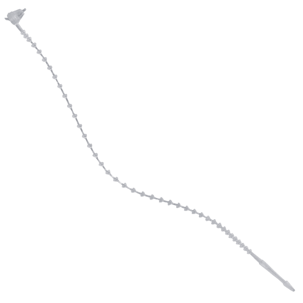 Partners Brand Beaded Security Ties, 8in, Natural, Case Of 2,000