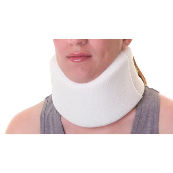 Medline Soft Foam Cervical Collar, X-Small, 3 3/4in x 13in, White