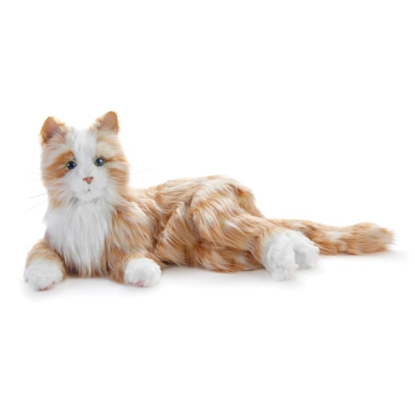 Joy for All Companion Pet Cat Interactive Toy, 9-1/2in, Orange/White