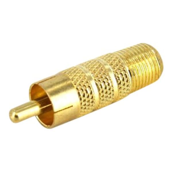 StarTech.com One-piece RCA to F Type Coaxial Cable - M/F - Gold-plated RCA to RG6 F Type Coax Cable Adapter (RCACOAXMF) - RCACOAXMF