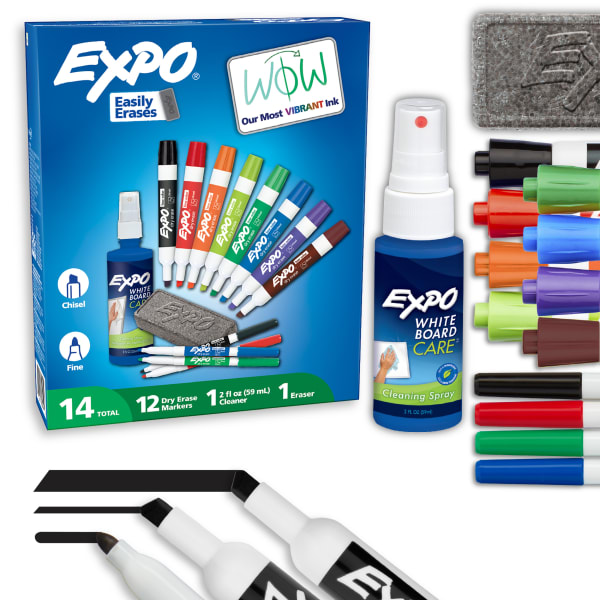 EXPO Low-Odor Dry-Erase Kit, Assorted Colors