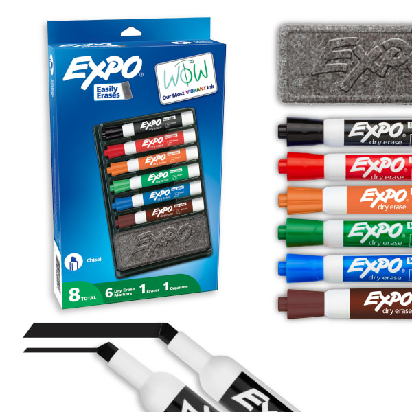 EXPO Low-Odor Dry-Erase Organizer Kit, Pack Of 7