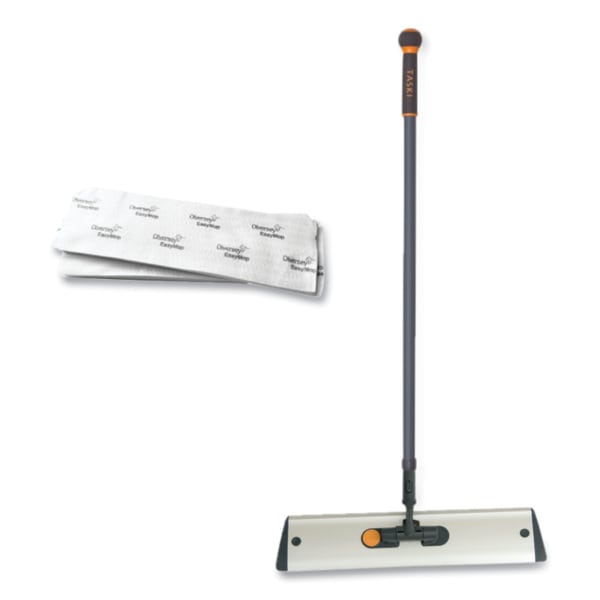 Diversey EasyMop Single-Use Microfiber Mops, 16in x 5-5/16in, White, Carton Of 10 Mops