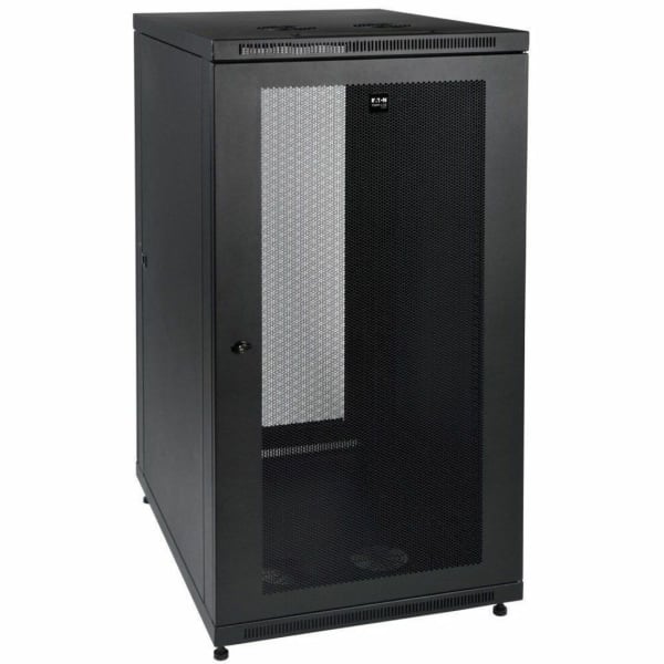 Eaton Tripp Lite Series 24U Rack Enclosure Server Cabinet 33in Deep w/ Doors & Sides - Rack cabinet - black - 24U - 19in