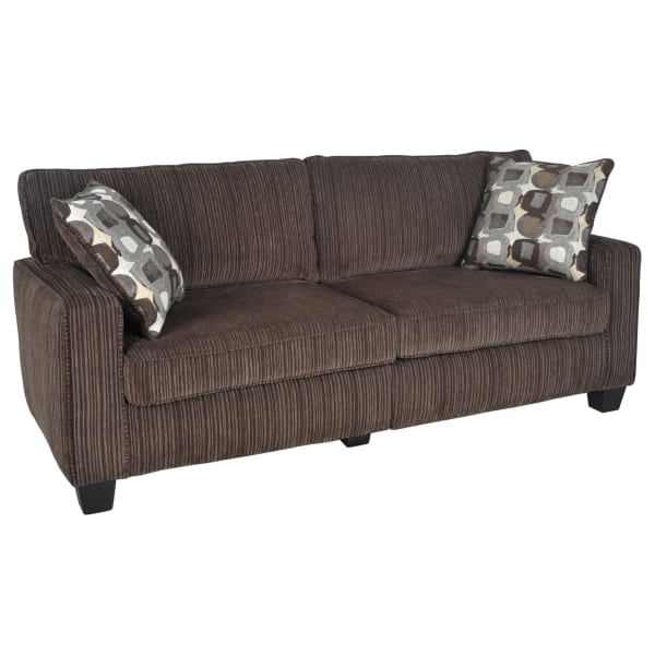 Serta RTA San Paolo Collection Fabric Sofa, 78inW, Mink Brown