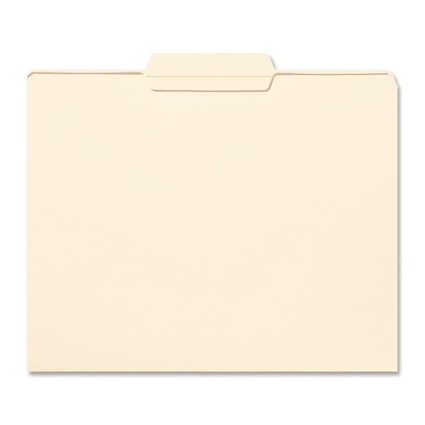 Smead File Folders, Letter Size, 1/3 Cut, Center Tab Cut, Manila, Box Of 100