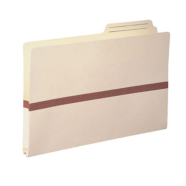 Smead Economy Drop-Front Filing Pockets, Legal Size, 1in Expansion, Manila