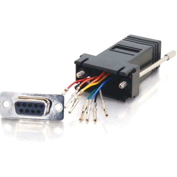 C2G - Serial adapter - DB-9 (F) to RJ-45 (F) - black