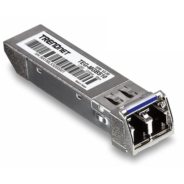 TRENDnet SFP to RJ45 Mini-GBIC Single-Mode LC Module; TEG-MGBS10;  - TEGMGBS10