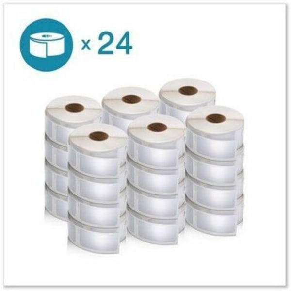 Dymo LabelWriter Multipurpose Label - 1in Height x 2 1/8in Width - Rectangle - 24 Roll
