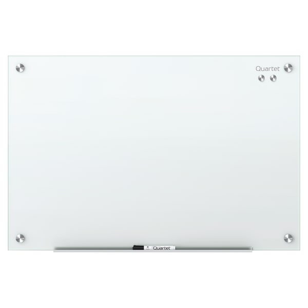 Quartet Infinity Magnetic Glass Unframed Dry-Erase Whiteboard, 72in x 48in, White