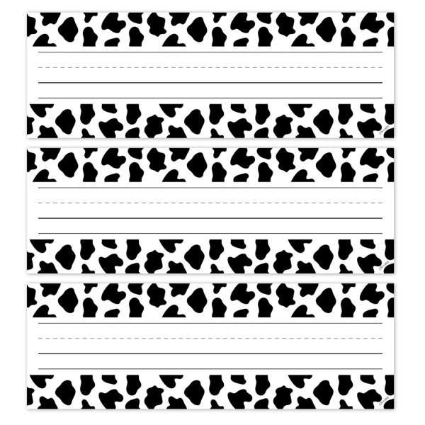 Creative Teaching Press Name Plates, Farm Friends Cow Print, 36 Per Pack, Set Of 3 Packs