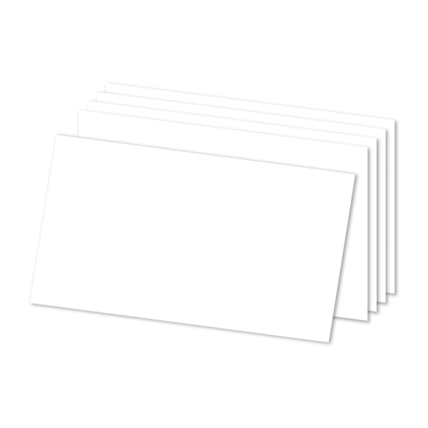 Office Depot Brand Index Cards, Blank, 5in x 8in, White, Pack Of 300