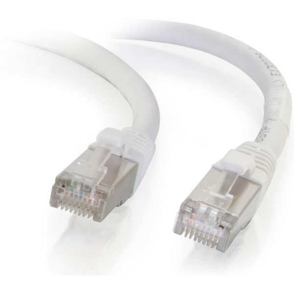 C2G 5ft Cat6 Snagless Shielded (STP)Ethernet Network Patch Cable - White - Patch cable - RJ-45 (M) to R - 00918