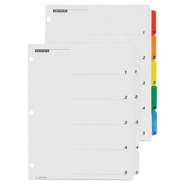 Cardinal OneStep Index System, 1-8 Tab, Multicolor