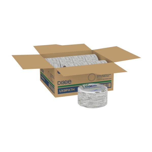 DIXIE 8 1/2IN MEDIUM-WEIGHT PAPER PLATES BY GP PRO (GEORGIA-PACIFIC), PATHWAYS, 1,000 PLATES PER CASE