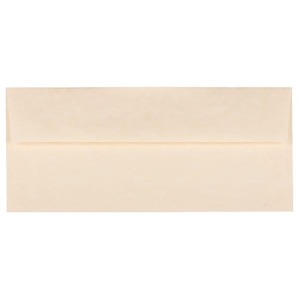 JAM PAPER #10 Business Parchment Envelopes, 4 1/8 x 9 1/2, Natural Recycled, 25/Pack