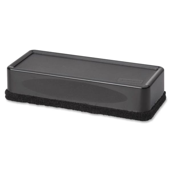 Lorell Whiteboard Eraser, 2 3/16inW x 5 3/16inL, Black