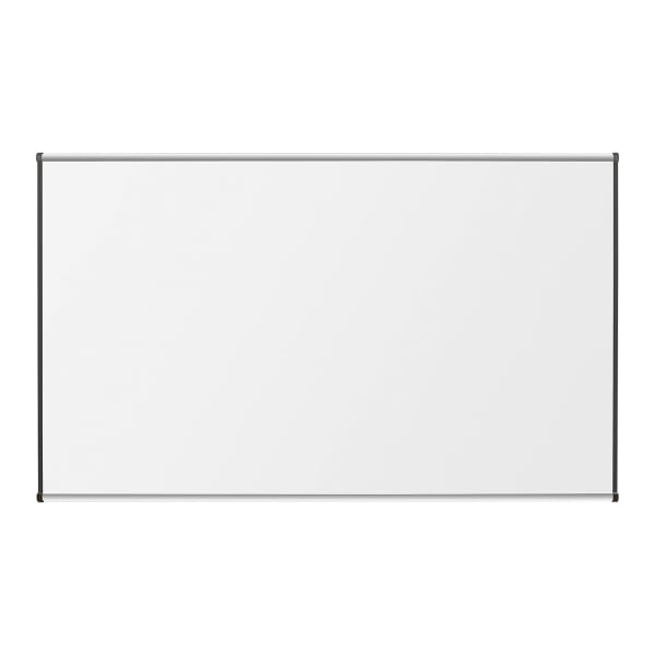 Lorell Porcelain Unframed Dry-Erase Whiteboard, 48in x 72in, Satin Aluminum Frame