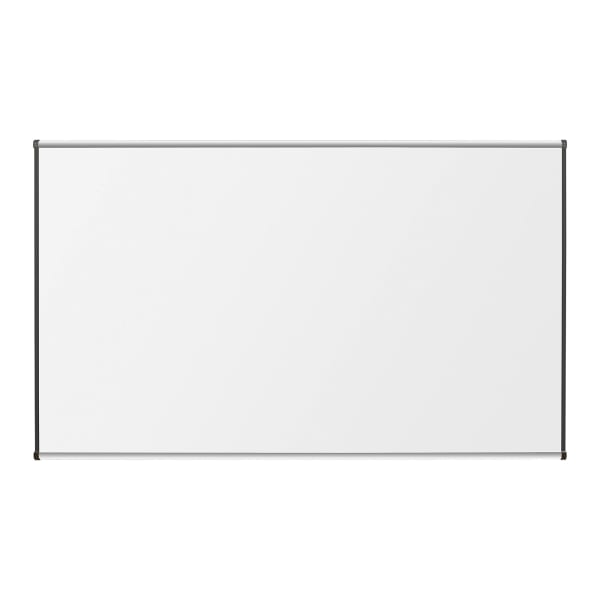 Lorell Porcelain Unframed Dry-Erase Whiteboard, 96in x 48in, Satin Aluminum Frame