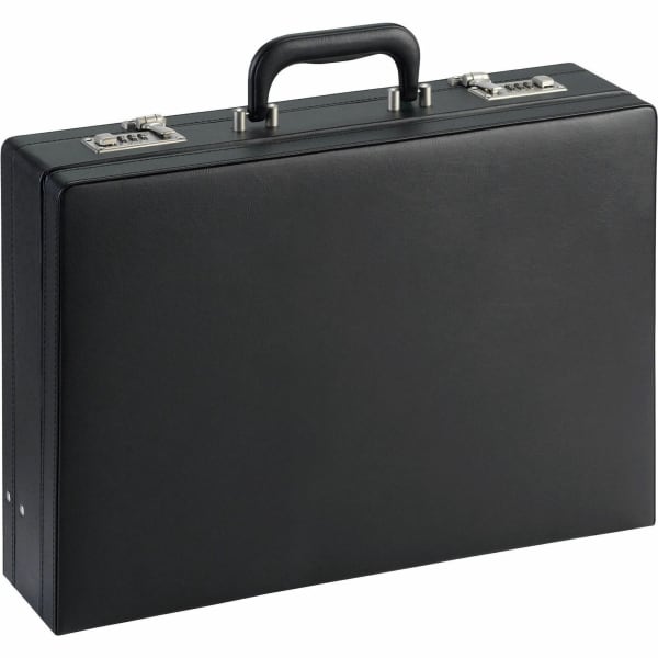 NuSparc Expandable Attache Case, 12 1/2inH x 17 1/2inW x 4inD, Black