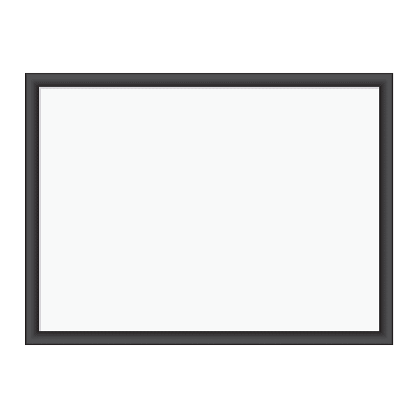 U Brands Magnetic Dry-Erase Board, 24in X 18in, Black Wood Frame, Actual Size 23in X 17in (307U00-01)