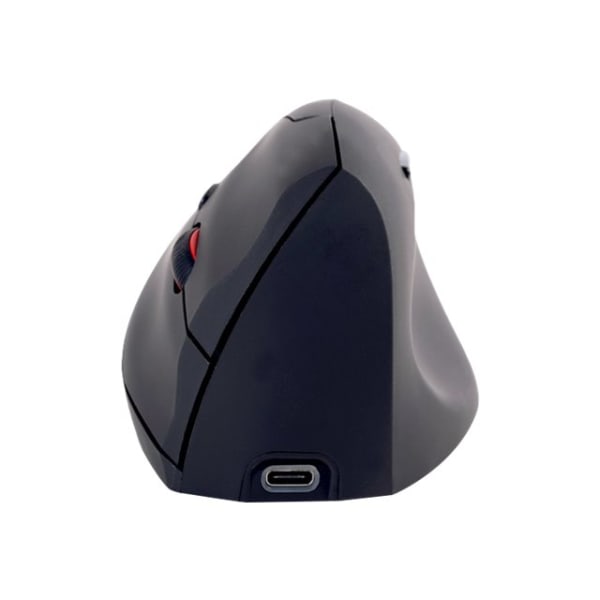 Urban Factory ERGO NEXT Ergonomic 6-Button Vertical Wireless Mouse, Black, EMR20UF-N