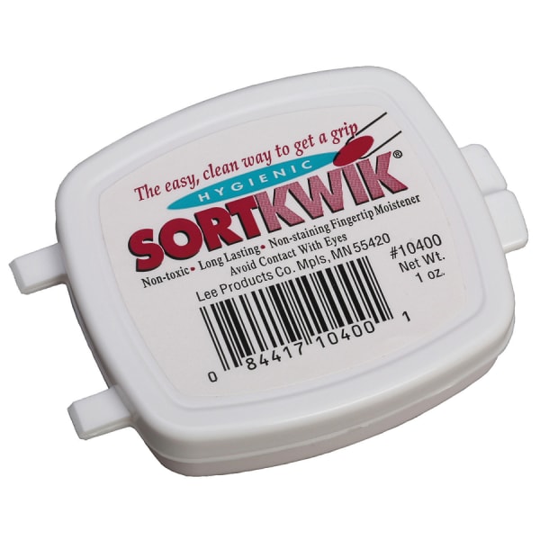 Lee Sortkwik Hygienic Fingertip Moistener, 50% Recycled, 1 Oz, Pink