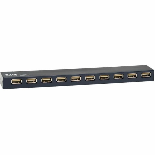 Tripp Lite 10-Port USB 2.0 Mobile Hi-Speed Hub Notebook Laptop Bus Power AC - Hub - 10 x USB 2.0 - desktop