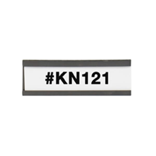 Partners Brand Magnetic "C" Channel Cardholders 1in x 3in, Case of 25