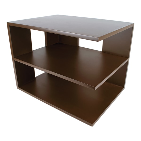Victor Mocha Brown Collection Corner Shelf, 13 1/2inH x 13 1/2inW x 10 1/2inD, Brown