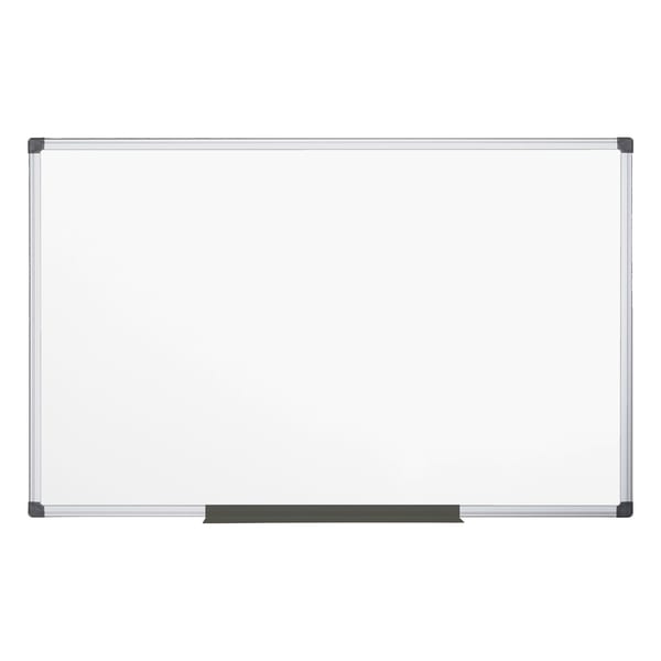 MasterVision Maya Platinum Pure Magnetic Dry-Erase Whiteboard, 48in x 36in, Aluminum Frame With Silver Finish