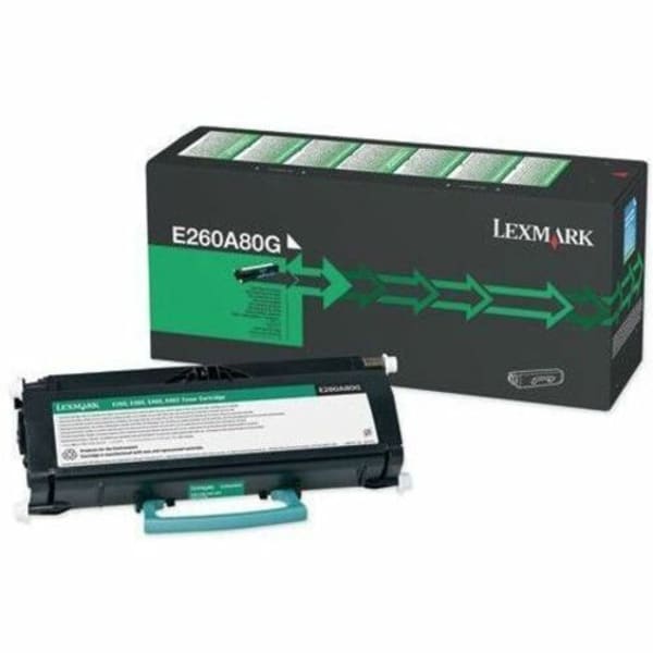 Lexmark E260A80G Remanufactured Black Toner Cartridge