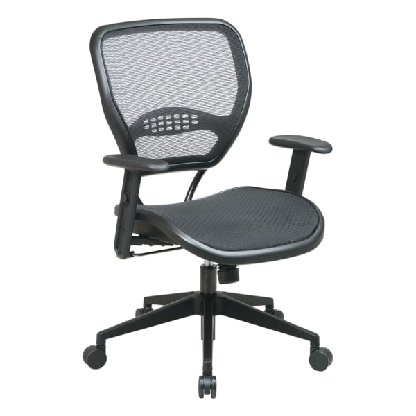 Office Star Air Grid Deluxe Task Chair, Black
